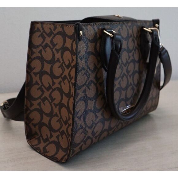 Guess JG916924 Women's Coca PU Leather Castalia Top Handle Crossbody Purse - Picture 15 of 16